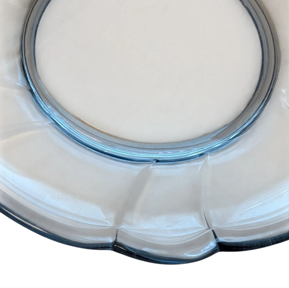VINTAGE Noritake Plate Glass Blue 8.5